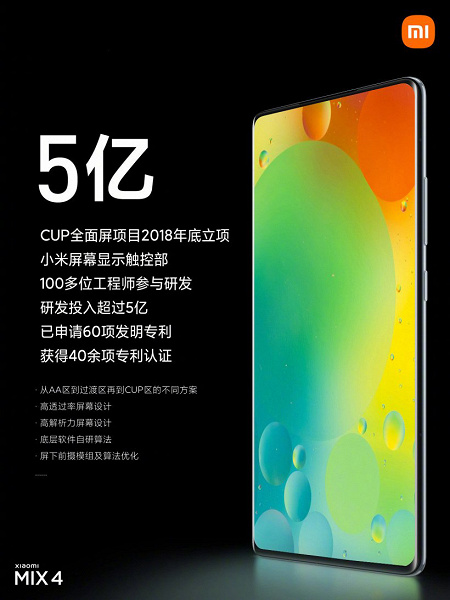 Invisible front camera, Snapdragon 888 Plus, 108MP, 4500mAh and 120W for $ 770.  Xiaomi Mi Mix 4 starts selling in China