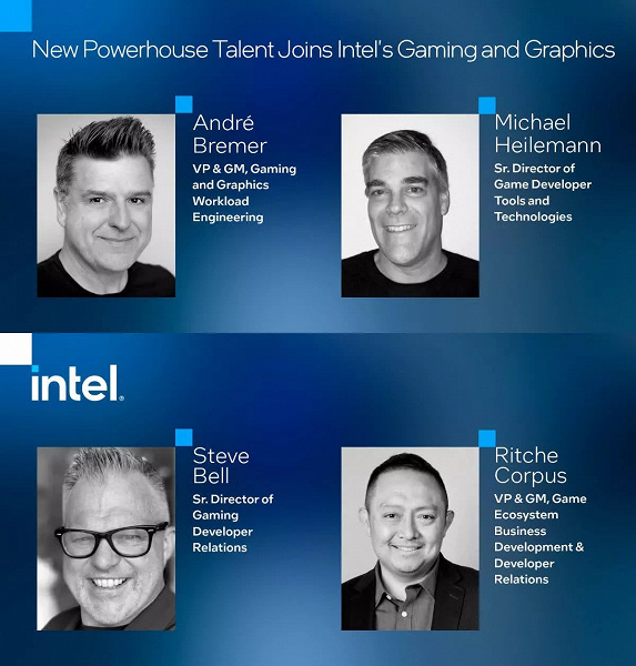 Intel hires AMD veterans and game developers