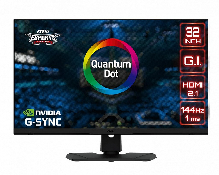 MSI Optix MPG321UR-QD 4K Gaming Monitor Supports 144Hz Refresh Rate