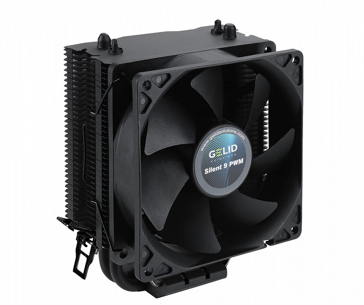 Gelid BlackFrore cooling system design includes only two heat pipes