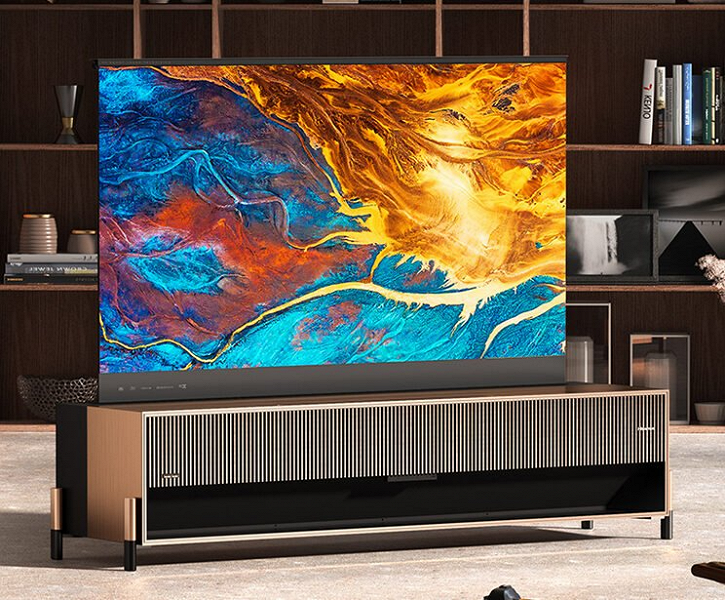 Hisense's first laser retractable TV with Harmon / Kardon sound and space technology unveiled