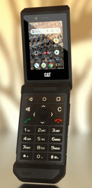 Защищённый смартфон с крошечным экраном в необычном форм-факторе. Представлен Cat S22 Flip
