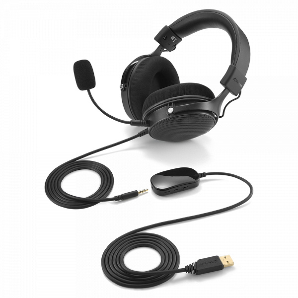 Sharkoon B2 headset with modular cable is compatible with PCs, consoles and mobile devices