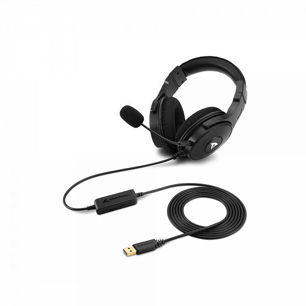 Sharkoon Rush ER40 headset is designed for USB connection