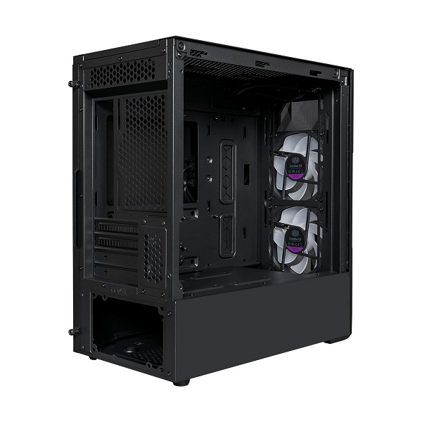 Передняя панель корпуса Cooler Master MasterBox TD300 Mesh изготовлена из рельефной полигональной сетки 