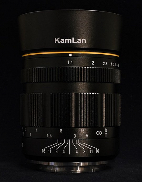 Анонсированы продажи объектива KamLan 55mm f/1.4