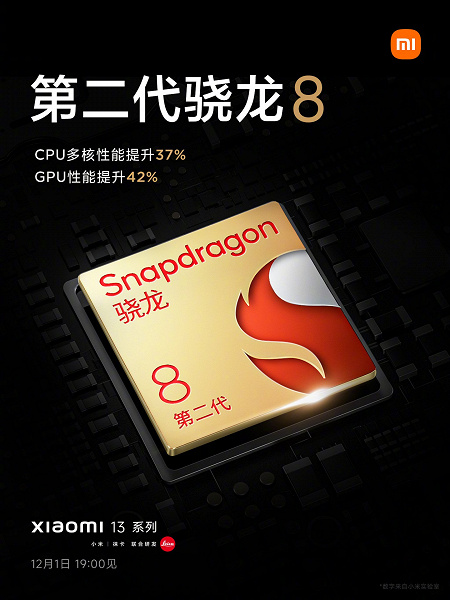 Согласно данным Xiaomi, SoC Snapdragon 8 Gen 2 будет на голову выше предшественницы