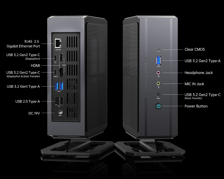 Мини-ПК с 14-ядерным CPU, большим набором портов и возможностью установить три SSD. Представлен Minisforum Neptune NAD9