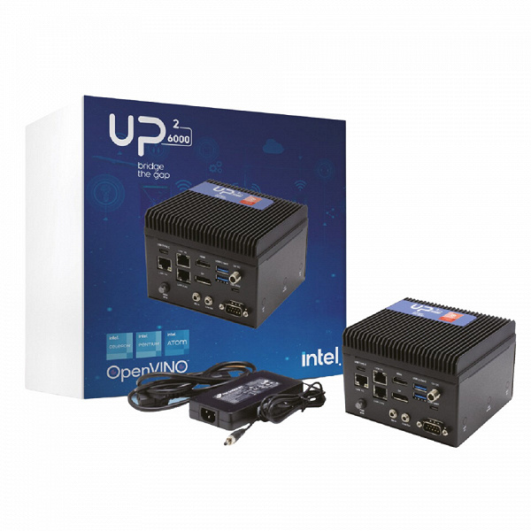 UP Squared 6000 Edge Computing Kit is a compact industrial solution for automation and robotics tasks