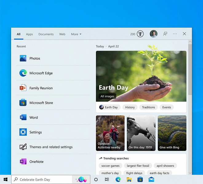 Microsoft has released an update to Windows 10 with a new kind of search