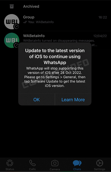 WhatsApp перестанет работать на iPhone 5 и iPhone 5C. С осени мессенджер не будет поддерживаться на iOS 10 и iOS 11