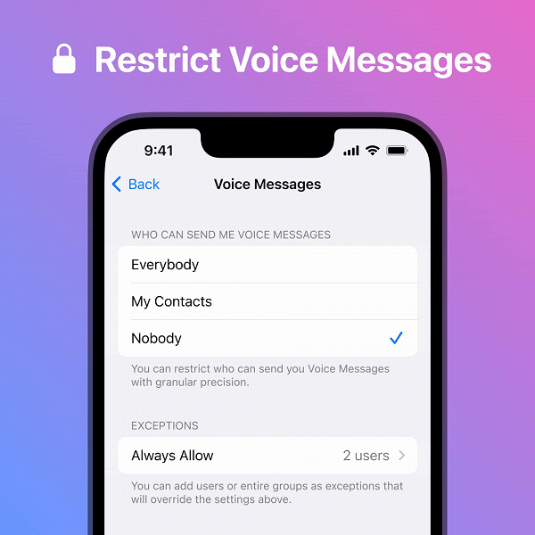 Telegram Big Update: Custom Animated Emojis, Voice Blocking, and More