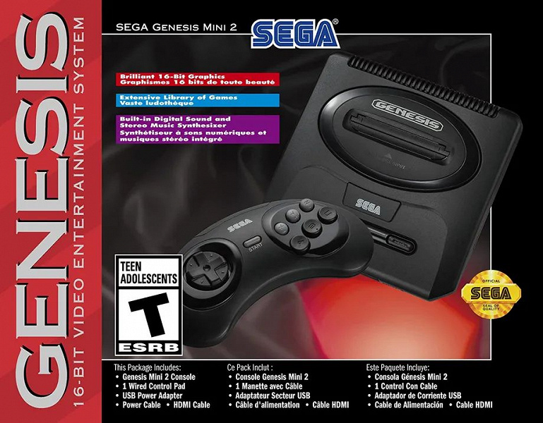 Ретроконсоль Sega Genesis Mini 2 выйдет в Европе одновременно с США