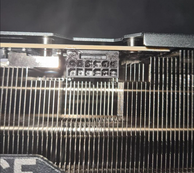 A user posted a photo of a melted GeForce RTX 4090. The video card caught fire when he played Red Dead Redemption 2