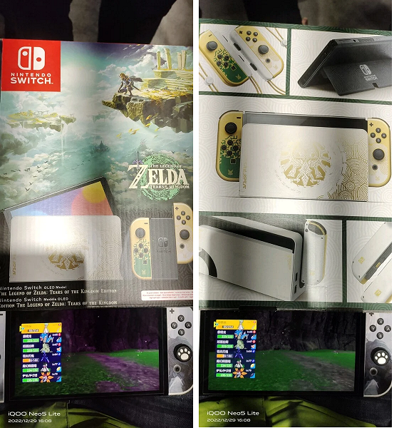 Опубликованы первые фотографии Nintendo Switch OLED Legend of Zelda: Tears of the Kingdom Edition