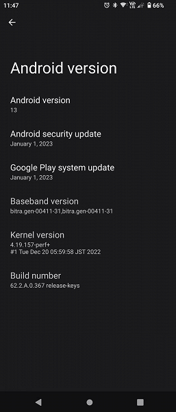 Sony выпустила Android 13 для Xperia 10 III