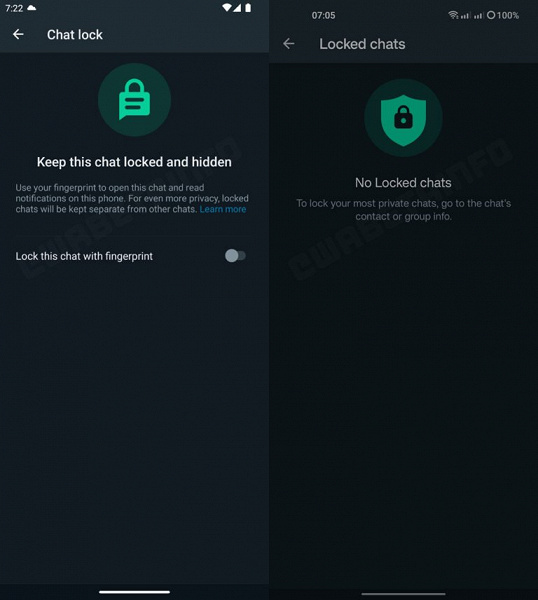В WhatsApp появится возможность защитить чаты с помощью отпечатка пальца