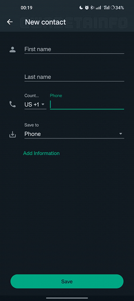 WhatsApp para Android permitirá editar contactos sin salir de la aplicación