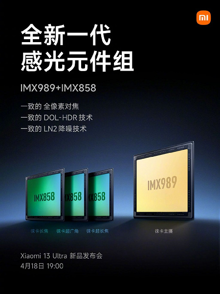 Дюймовый датчик Sony IMX989, три 50-мегапиксельных Sony IMX858 и никакого пластика. Интересные подробности о камере Xiaomi 13 Ultra