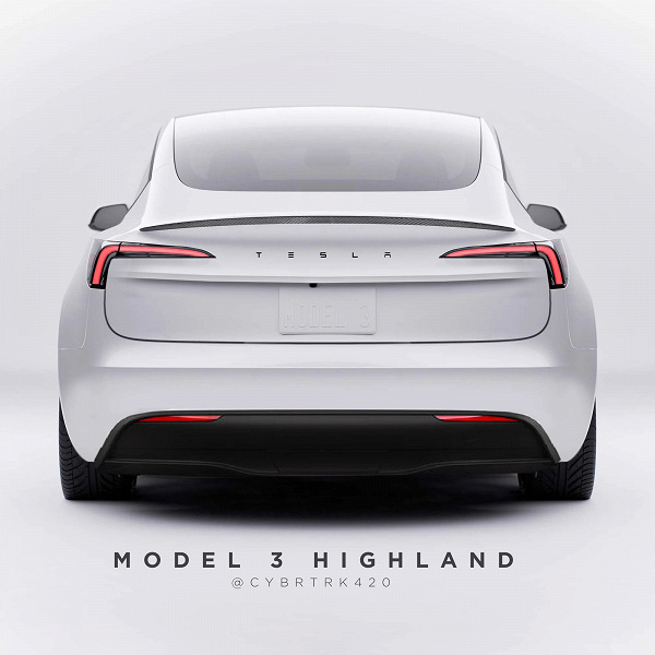 Renders of the all-new Tesla Model 3 Highland have surfaced