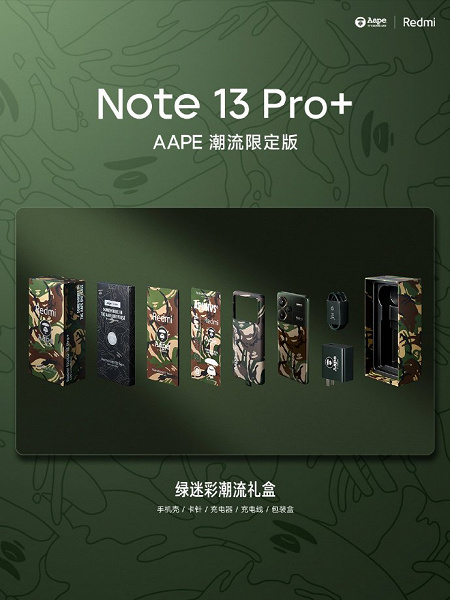 Представлена спецверсия Redmi Note13 Pro+: эксклюзивный цвет и максимум памяти