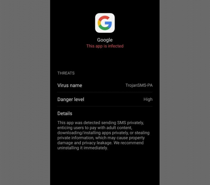 Такая месть за санкции? Смартфоны Huawei помечают приложение Google как вирус