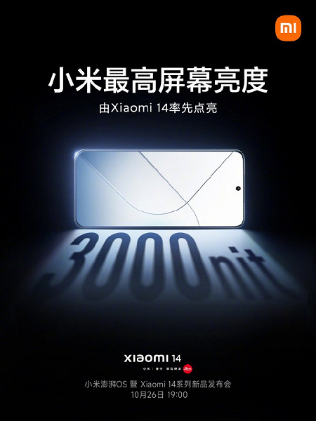 Xiaomi всех переиграла? Xiaomi 14 первым в мире получит экран с яркостью 3000 кд/кв.м. – столь яркого дисплея не будет ни у Galaxy S24 Ultra, ни у OnePlus 12
