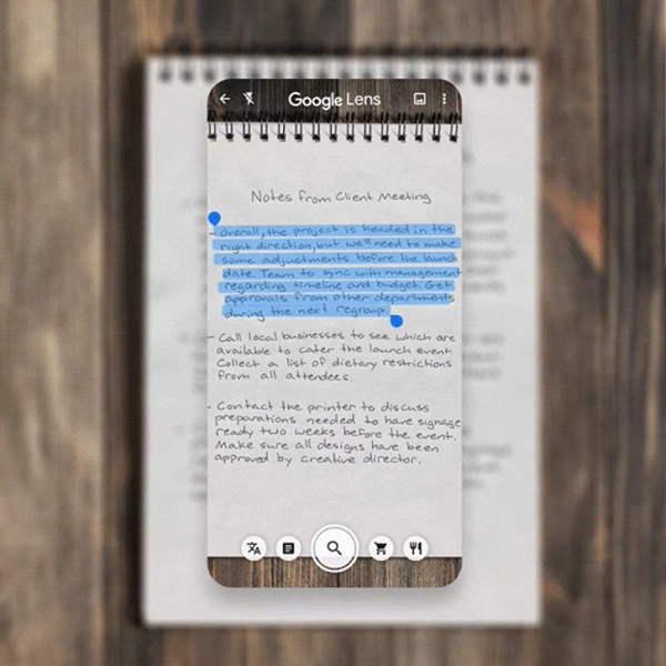 Google Lens теперь может произносить рукописный текст и копировать его на компьютер