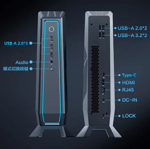 Мини-ПК с Core i7-12650H и GeForce RTX 4060 Laptop за 680 долларов. Представлен MechRevo Aurora S