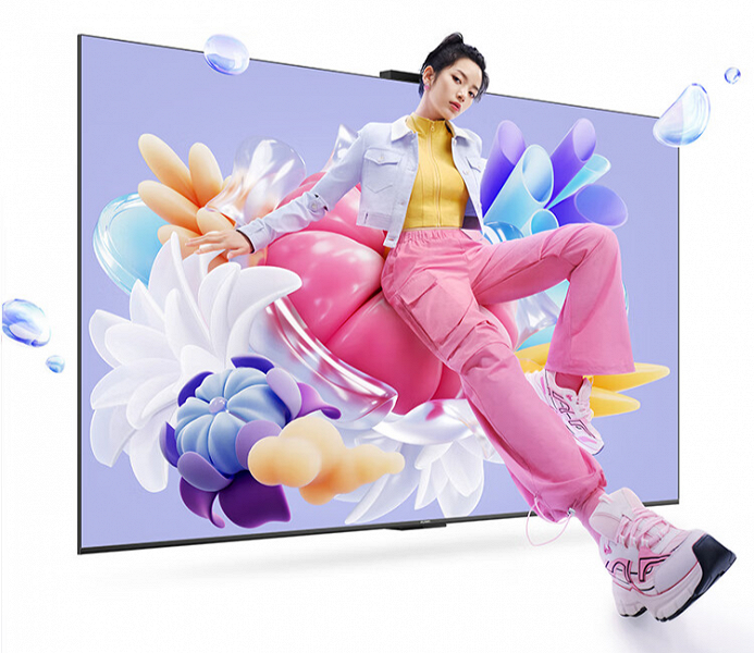 Много телевизора за мало денег. В Китае стартовали предпродажи Huawei Vision Smart Screen 4 SE: 75 дюймов, 4К, 120 Гц и встроенная камера — за 550 долларов