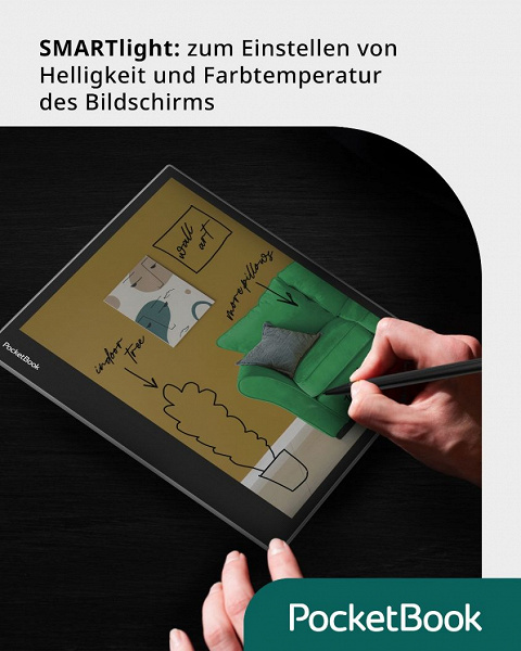 Экран с двойным разрешением, камера, стилус, Android 11 и цен 570 евро. Представлена электронная книга PocketBook InkPad Eo