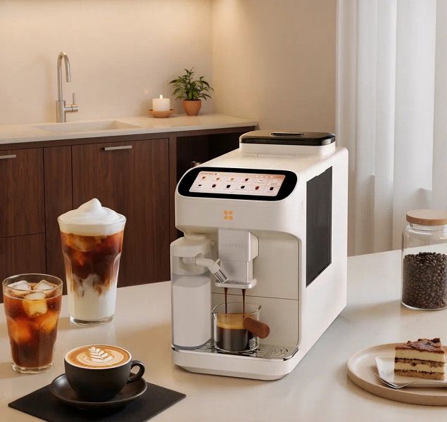 В России стартовали продажи автоматических кофемашин Kaxfree SF1 Max и SF1 Pro с 9 уровнями помола, 26 000 об/мин, напитком за 20 с, встроенным экраном и бариста-режимом