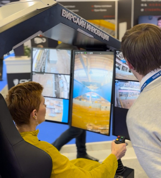 Симуляторы отдыхают: в России представили уникальный киберкран, которым можно управлять за 1000 км 