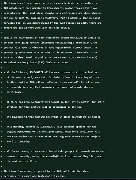 Протокол передачи полномочий в проекте Linux