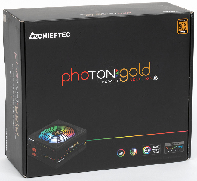 Блок питания Chieftec Photon Gold 750W: ARGB-подсветка и высокий уровень шума при нагрузке выше 500 Вт