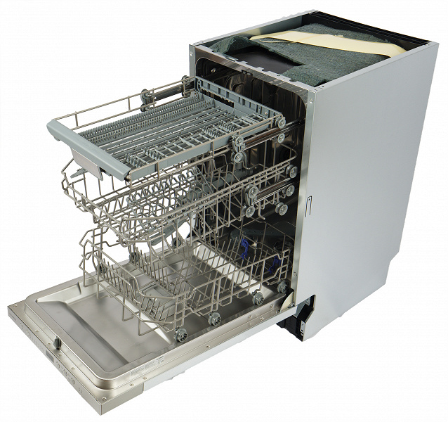 Обзор узкой встраиваемой посудомоечной машины Hyundai HBD 470