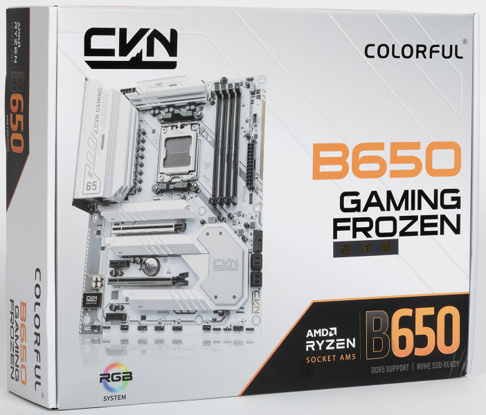 Обзор материнской платы Colorful CVN B650 Gaming Frozen V14 на