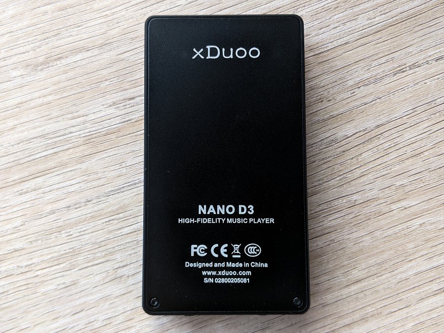 XDuoo NANO D3 обзор - HiFi аудиоплеер RockChip RKNanoD