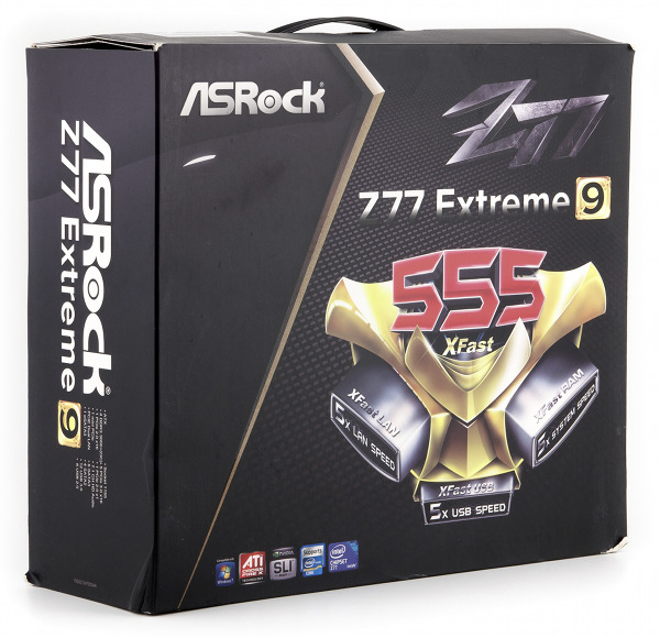 Упаковка материнской платы ASRock Z77 Extreme9