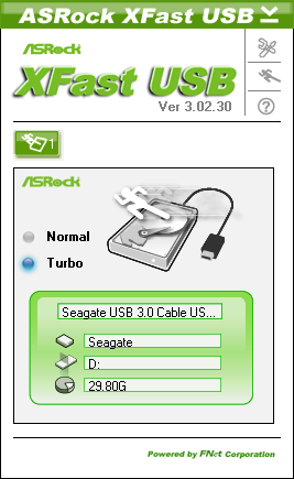 Утилита XFast USB от материнской платы ASRock Z77E-ITX