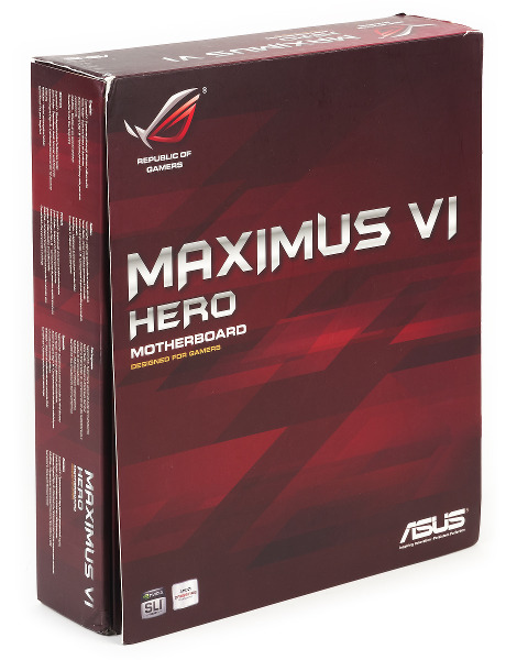 Упаковка материнской платы Asus Maximus VI Hero