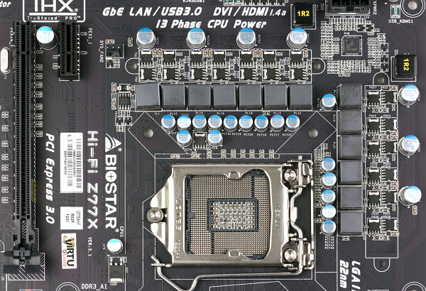 Схема питания процессора материнской платы Biostar Hi-Fi Z77X