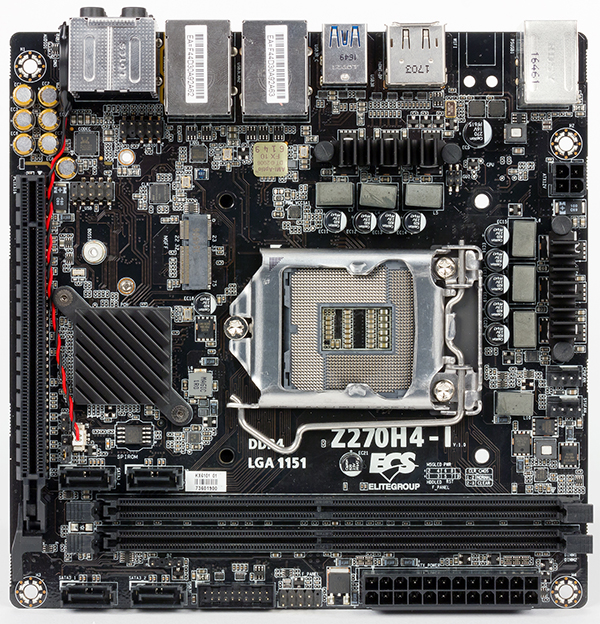 Материнская плата ECS Z270H4-I форм-фактора Mini-ITX на чипсете Intel Z270