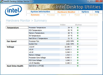 Утилита Intel Desktop Utilities