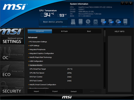 Утилита CLICK BIOS II для материнской платы MSI Z77A-GD80