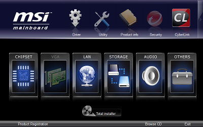 Комплект программ для материнской платы MSI Z77A-GD80