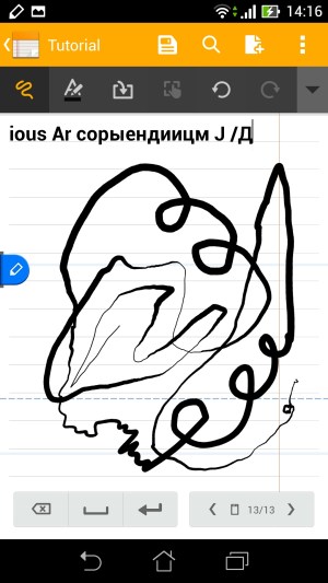 Работа со стилусом Asus Fonepad Note 6