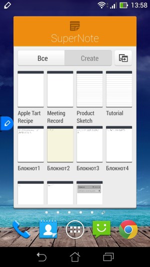 Работа со стилусом Asus Fonepad Note 6