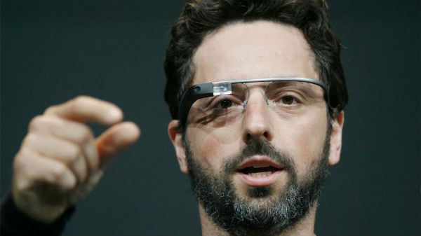 Сооснователь Google Сергей Брин в Google Glass