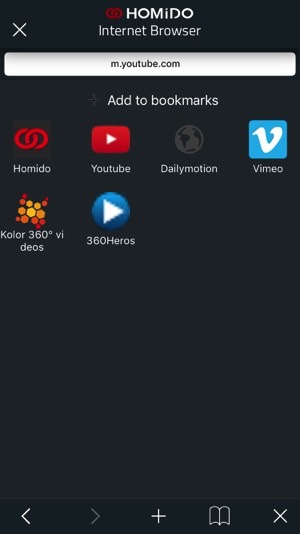 Скриншот приложения Homido Player